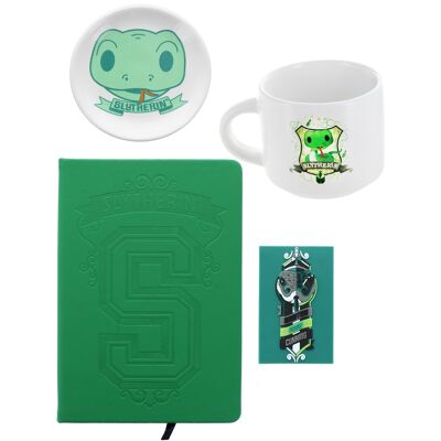 Harry Potter - House Slytherin Gift Set Journal Mug Magnet Trinket Tray - Green Harry Potter - House Slytherin Gift Set Journal Mug Magnet Trinket Tray - Green