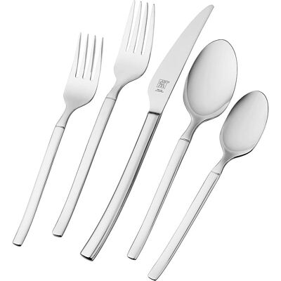 ZWILLING - Henckels Opus 45-pc 18/10 Flatware Set - Stainless Steel ZWILLING - Henckels Opus 45-pc 18/10 Flatware Set - Stainless Steel