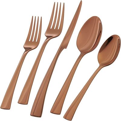ZWILLING - Bellasera 20-Piece Flatware Set - Rose Gold ZWILLING - Bellasera 20-Piece Flatware Set - Rose Gold
