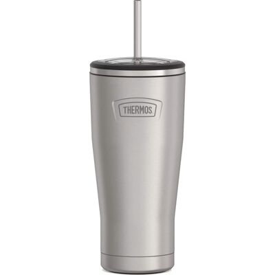 Thermos - 24 oz. Icon Cold Tumbler w/ Straw - Matte Stainless Steel Thermos - 24 oz. Icon Cold Tumbler w/ Straw - Matte Stainless Steel