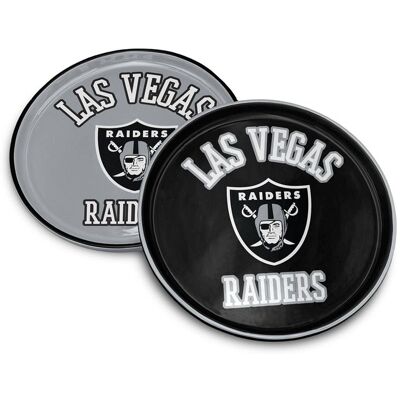 Pegasus - Las Vegas Raiders 8" Home & Away Round Two-Piece Serving Plate Set - Multicolor Pegasus - Las Vegas Raiders 8" Home & Away Round Two-Piece Serving Plate Set - Multicolor