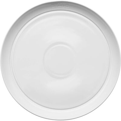 Staub - Ceramic Dinnerware 4-pc 10-inch Dinner Plate Set - White Staub - Ceramic Dinnerware 4-pc 10-inch Dinner Plate Set - White