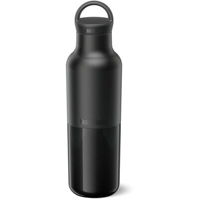 Klean Kanteen - Rise Classic Insulated Water Bottle - Cold 65 Hours - SS - Leakproof Cap - 20oz - Black Klean Kanteen - Rise Classic Insulated Water Bottle - Cold 65 Hours - SS - Leakproof Cap - 20oz - Black