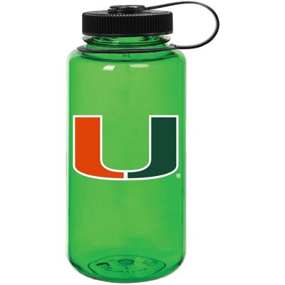 Nordic Company - Miami Hurricanes 32oz. Nalgene Sustainable Wide Mouth Water Bottle - Green Nordic Company - Miami Hurricanes 32oz. Nalgene Sustainable Wide Mouth Water Bottle - Green