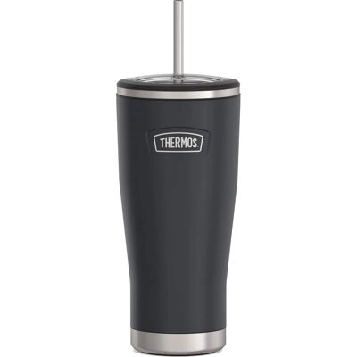 Thermos - 24 oz. Icon Cold Tumbler w/ Straw - Granite Thermos - 24 oz. Icon Cold Tumbler w/ Straw - Granite