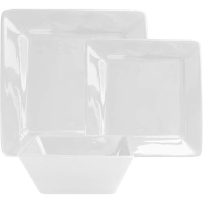 American Atelier - Kingsley 12PC Dinner Set - White American Atelier - Kingsley 12PC Dinner Set - White