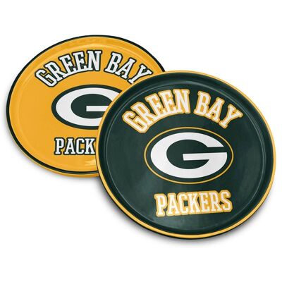 Pegasus - Green Bay Packers 8" Home & Away Round Two-Piece Serving Plate Set - Multicolor Pegasus - Green Bay Packers 8" Home & Away Round Two-Piece Serving Plate Set - Multicolor