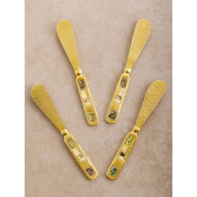 GAURI KOHLI - Sisley Butter Knives - Matte gold GAURI KOHLI - Sisley Butter Knives - Matte gold