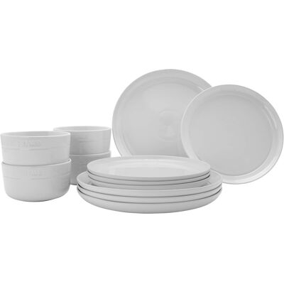 Staub - Ceramic Dinnerware 12-pc Set - White Staub - Ceramic Dinnerware 12-pc Set - White