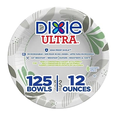 Dixie - Ultra Pathways Paper Bowl, 12 oz., Multicolored, 125 Bowls/Pack - Multicolor Dixie - Ultra Pathways Paper Bowl, 12 oz., Multicolored, 125 Bowls/Pack - Multicolor