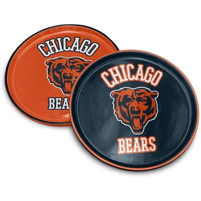 Pegasus - Chicago Bears 8" Home & Away Round Two-Piece Serving Plate Set - Multicolor Pegasus - Chicago Bears 8" Home & Away Round Two-Piece Serving Plate Set - Multicolor