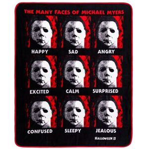 Silver Buffalo - Halloween II "The Faces Of Michael Myers" Raschel Throw Blanket 45 x 60 Inches - Multi-Colored Silver Buffalo - Halloween II "The Faces Of Michael Myers" Raschel Throw Blanket 45 x 60 Inches - Multi-Colored