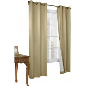 Commonwealth Home Fashions - Commonwealth Thermalogic Weather Insulated Cotton Fabric Tab Panels Pair - 160x84" - Khaki Commonwealth Home Fashions - Commonwealth Thermalogic Weather Insulated Cotton Fabric Tab Panels Pair - 160x84" - Khaki