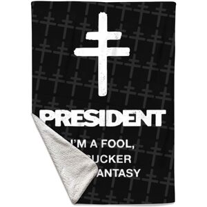 PopMarket - President - Rocksax - President - Lyric Fool - Sherpa Fleece Throw (50 in x 60 in) - Multicolor PopMarket - President - Rocksax - President - Lyric Fool - Sherpa Fleece Throw (50 in x 60 in) - Multicolor