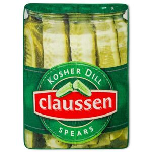 Toynk - Claussen Kosher Dill Pickles Fleece Throw Blanket 45 x 60 Inches - Green Toynk - Claussen Kosher Dill Pickles Fleece Throw Blanket 45 x 60 Inches - Green