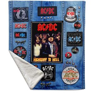 PopMarket - AC/DC - Rocksax - AC/DC - Battle Vest - Sherpa Fleece Throw (50 in x 60 in) - Multicolor PopMarket - AC/DC - Rocksax - AC/DC - Battle Vest - Sherpa Fleece Throw (50 in x 60 in) - Multicolor
