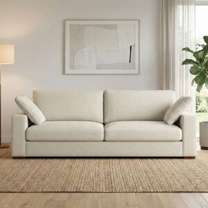 Simpli Home - Charlie 96-inch Sofa in Tightly Woven Performance Fabric - Cream Simpli Home - Charlie 96-inch Sofa in Tightly Woven Performance Fabric - Cream