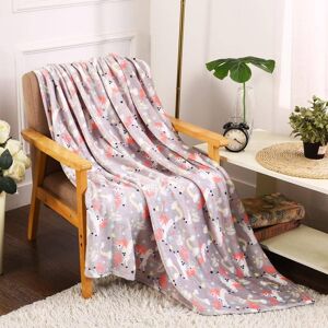 Noble House - Plazatex Holiday Unicorn Design Micro Plush Throw Blanket - 50x60", Multicolor - Multi Noble House - Plazatex Holiday Unicorn Design Micro Plush Throw Blanket - 50x60", Multicolor - Multi