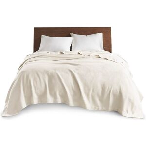 Gracie Mills - Caitlin Pure Comfort Egyptian Cotton Blanket - Ivory Gracie Mills - Caitlin Pure Comfort Egyptian Cotton Blanket - Ivory