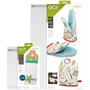 AccuQuilt - GO! Kitchen Essentials Die Bundle – Towel Topper, Oven Mitt Dies, Insul-Bright & 2 Free Mats - Multicolor AccuQuilt - GO! Kitchen Essentials Die Bundle – Towel Topper, Oven Mitt Dies, Insul-Bright & 2 Free Mats - Multicolor