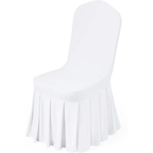 VEVOR - 30 Pcs Chair Covers, Polyester Spandex Chair Cover, Stretch Slipcovers for Wedding Party Dining Banquet - White VEVOR - 30 Pcs Chair Covers, Polyester Spandex Chair Cover, Stretch Slipcovers for Wedding Party Dining Banquet - White