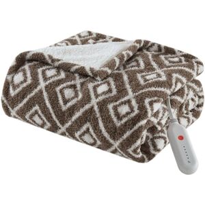 Gracie Mills - Brianna Sweet Dreams Heated Throw - Brown Geo Gracie Mills - Brianna Sweet Dreams Heated Throw - Brown Geo