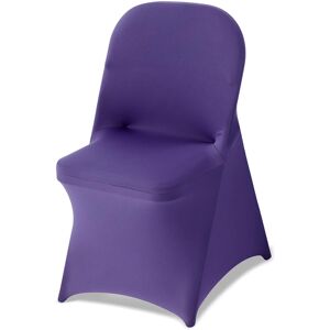 VEVOR - 50 Pcs Purple Chair Covers, Polyester Spandex Chair Cover, Stretch Slipcovers for Wedding Party Dining Banquet - Blue VEVOR - 50 Pcs Purple Chair Covers, Polyester Spandex Chair Cover, Stretch Slipcovers for Wedding Party Dining Banquet - Blue