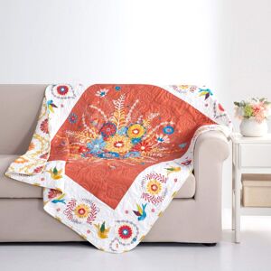 Barefoot Bungalow - Topanga Throw Blanket Reversible Floral Print Two Looks in One 50" x 60" - Multicolor Barefoot Bungalow - Topanga Throw Blanket Reversible Floral Print Two Looks in One 50" x 60" - Multicolor