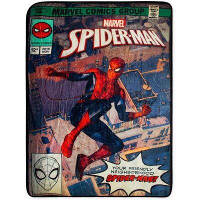 Surreal Entertainment - Marvel Comics Friendly Neighborhood Spider-Man Throw Blanket 45 x 60 Inches - Red/Black Surreal Entertainment - Marvel Comics Friendly Neighborhood Spider-Man Throw Blanket 45 x 60 Inches - Red/Black