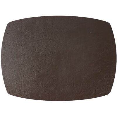 Frieling - Davanti by Mattola Placemats Set of 6, Rectangle Plus, 14 x 18 Inch Indoor Outdoor Table Placemats - Dark Brown Frieling - Davanti by Mattola Placemats Set of 6, Rectangle Plus, 14 x 18 Inch Indoor Outdoor Table Placemats - Dark Brown