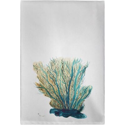 Betsy Drake - Blue Coral Guest Towel - Multicolored Betsy Drake - Blue Coral Guest Towel - Multicolored
