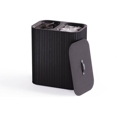 Joseph Joseph - Tota Luxe 90-liter Bamboo Laundry Separation Hamper - Black Joseph Joseph - Tota Luxe 90-liter Bamboo Laundry Separation Hamper - Black
