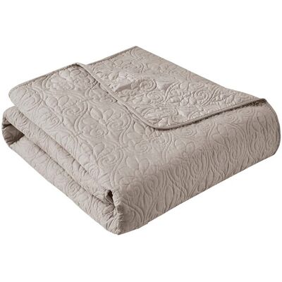 Gracie Mills - Sandy Classic Stitch Oversized Quilted Throw Blanket - Khaki Gracie Mills - Sandy Classic Stitch Oversized Quilted Throw Blanket - Khaki