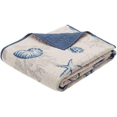 Gracie Mills - Villanueva Coastal Charm Oversized Quilted Throw Blanket - Blue Gracie Mills - Villanueva Coastal Charm Oversized Quilted Throw Blanket - Blue