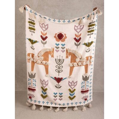 GAURI KOHLI - Kyoto Throw Blanket - Multicolored GAURI KOHLI - Kyoto Throw Blanket - Multicolored