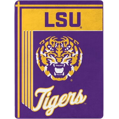 Sweet Home Collection - NCAA LSU Tigers 46" x 60" Raschel Throw Blanket - Purple Sweet Home Collection - NCAA LSU Tigers 46" x 60" Raschel Throw Blanket - Purple