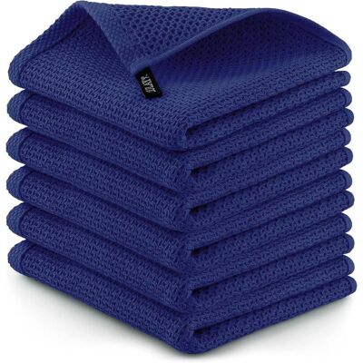 Zulay Kitchen - Towels 6 Pack 100% Cotton Waffle Weave - 12x12” Super Absorbent Dish Towels for Kitchen Zulay Kitchen - Towels 6 Pack 100% Cotton Waffle Weave - 12x12” Super Absorbent Dish Towels for Kitchen