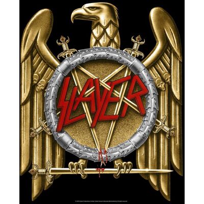 PopMarket - Slayer - Rocksax - Slayer - Golden Eagle - Sherpa Fleece Throw (50 in x 60 in) - Multicolor PopMarket - Slayer - Rocksax - Slayer - Golden Eagle - Sherpa Fleece Throw (50 in x 60 in) - Multicolor