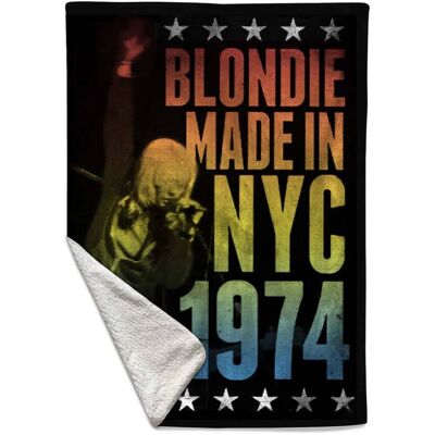 PopMarket - Blondie - Rocksax - Blondie - Made In NYC - Sherpa Fleece Throw (50 in x 60 in) - Multicolor PopMarket - Blondie - Rocksax - Blondie - Made In NYC - Sherpa Fleece Throw (50 in x 60 in) - Multicolor