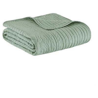 Gracie Mills - Salvatore Oversized Stitched Scalloped Edges Throw Blanket - Seafoam Gracie Mills - Salvatore Oversized Stitched Scalloped Edges Throw Blanket - Seafoam