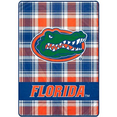 Pegasus - Florida Gators 66" x 95" Oversized Plaid FAN-mily Ultra Cozy Blanket - Multicolor Pegasus - Florida Gators 66" x 95" Oversized Plaid FAN-mily Ultra Cozy Blanket - Multicolor