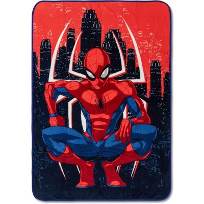 Marvel - Spider-Man Skyline Pose Fleece Throw Blanket 45 x 60 Inches - Multi-Colored Marvel - Spider-Man Skyline Pose Fleece Throw Blanket 45 x 60 Inches - Multi-Colored