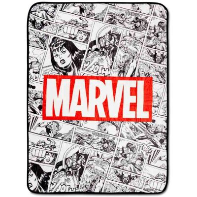Marvel - Comics Avengers Comic Panels Fleece Throw Blanket 45 x 60 Inches - Multi-Colored Marvel - Comics Avengers Comic Panels Fleece Throw Blanket 45 x 60 Inches - Multi-Colored