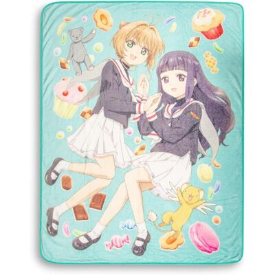 Just Funky - Cardcaptor Sakura Fleece Throw Blanket 45 x 60 Inches - Blue Just Funky - Cardcaptor Sakura Fleece Throw Blanket 45 x 60 Inches - Blue