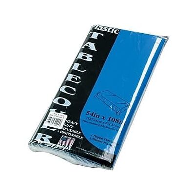 TABLE MATE - 108"W x 54"D Table Covers 6/Pack - Blue TABLE MATE - 108"W x 54"D Table Covers 6/Pack - Blue