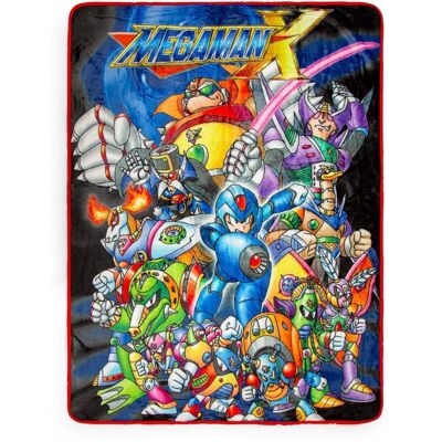 Toynk - Mega Man X Fleece Throw Blanket 45 x 60 Inches - Blue Toynk - Mega Man X Fleece Throw Blanket 45 x 60 Inches - Blue