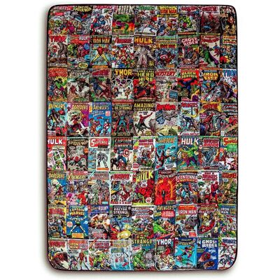 Surreal Entertainment - Marvel Comics Oversized Fleece Sherpa Throw Blanket 54 x 72 Inches - Red Surreal Entertainment - Marvel Comics Oversized Fleece Sherpa Throw Blanket 54 x 72 Inches - Red