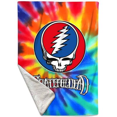 PopMarket - Grateful Dead - Rocksax - Grateful Dead - Tie Dye - Sherpa Fleece Throw (50 in x 60 in) - Multicolor PopMarket - Grateful Dead - Rocksax - Grateful Dead - Tie Dye - Sherpa Fleece Throw (50 in x 60 in) - Multicolor