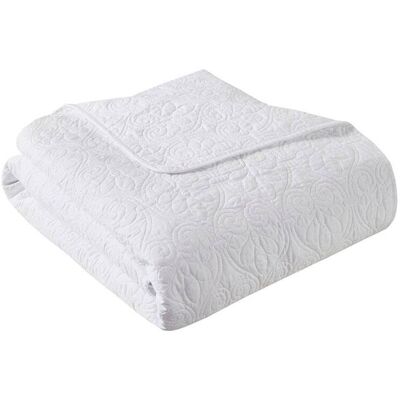 Gracie Mills - Sandy Classic Stitch Oversized Quilted Throw Blanket - White Gracie Mills - Sandy Classic Stitch Oversized Quilted Throw Blanket - White