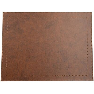 Frieling - Davanti by Classic Luxe Placemats Set of 6, Rectangular 16.5 x 12.5 Inch Indoor Outdoor Table Placemats - Brown Marble Frieling - Davanti by Classic Luxe Placemats Set of 6, Rectangular 16.5 x 12.5 Inch Indoor Outdoor Table Placemats - Brown Marble